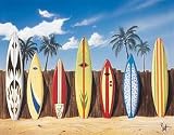 Westmoreland Surfboard Starting Lineup Retro Vintage Tin Sign