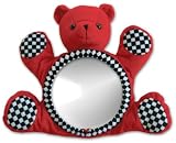 BearView Infant Mirror Red Bear with Black and White Checks