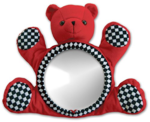 BearView Infant Mirror Red Bear with Black and White Checks