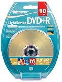 Memorex  864171-10bp Dvd+r Lightscribe 16x 10pk