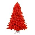 Pre-Lit Red Cashmere Tree - 7.5'