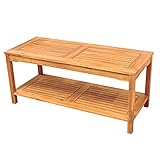Walker Edison Wood Coffee Table, Brown