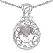 4.20 Carat Genuine Rose Quartz Sterling Silver title=