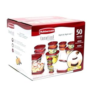 Rubbermaid 50-Piece Easy Find Lids Food Storage Set