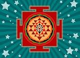 Shree Yantra - 36"W x 26"H - Peel and Stick Wall Decal by Wallmonkeys