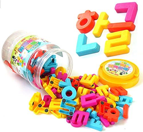 Magnetic Korean Alphabet Hangul Letters Jar 96pcs Made in South Korea High Quality New Toys Magnet