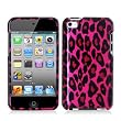 Hot Pink Leopard Hard Snap-on Crystal Skin Case Cover Accessory for Ipod Touch 4th Generation 4g 4 8gb 32gb 64gb