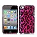 Hot Pink Leopard Hard Snap-on Crystal Skin Case Cover Accessory for Ipod Touch 4th Generation 4g 4 8gb 32gb 64gb