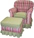 Angel Song Tutti Frutti Adult Continental Gliding Ottoman