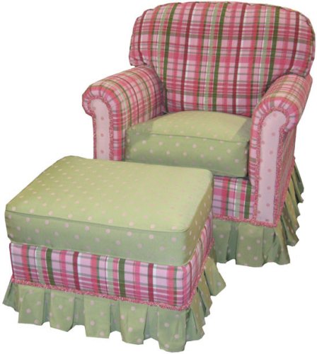 Kitchen: Angel Song Tutti Frutti Continental Adult Rocker Glider Chair   Down Filled
