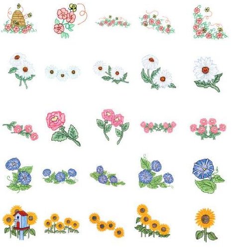 Brother/Babylock Embroidery Machine Card MATCHED SETS 4