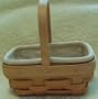 Longaberger 2000 Parsley Booking Basket Set