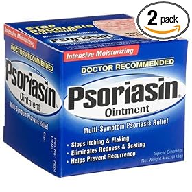 Psoriasin Multi-Symptom Psoriasis Relief Ointment, Intensive Moisturizing, 4 Ounces (Pack of 2)