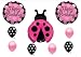 Ladybug Pink Magenta Birthday Party Balloon Decorating Kit