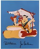 Bill Hanna & Joe Barbera Autographed "Flintstones" 8x10 Photo