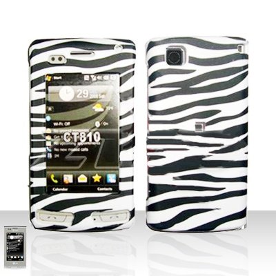 LG Incite CT810 Cell Phone Zebra Design Protective Case Faceplate Cover