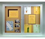 Bulletin Board Two Door