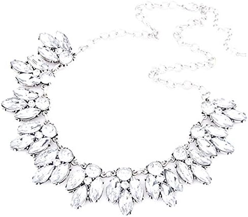 hadlook Bling Rhinestone Crystal Statement Fashion Necklace