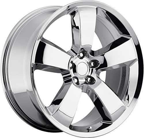 22x9 Replica Dodge Charger SRT8 Phantom Chrome Wheel Rim 5x115 +18mm Offset 71.5mm Hub Bore