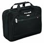 SOLO Classic Collection Laptop Portfolio with Smart Strap, Holds Notebook Computer up to 15.4 Inches, Black, PT434-4
