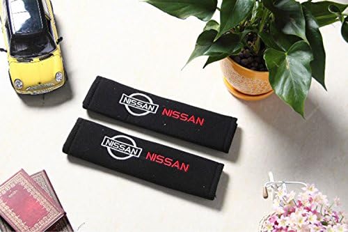 SunShine 2 Pcs Car Truck Seat Belt Cover Shoulder Pads For Mini Cooper Mitsubishi Motors Honda Mugen Power Nissan Peugeot Porsche Seat Belt Pads