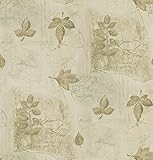 Brewster 425-6041 Kitchen and Bath Resource II Multi-Leaf Wallpaper, 20.5-Inch by 396-Inch, Neutrals