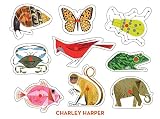 Charley Harper Classic Wooden Peg Puzzle