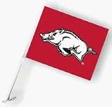 Arkansas Razorbacks Car Flags - 1 Pair