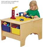 Jonti-Craft 5745JC Building Table with Duplo Compatible Top- Clear Storage Tubs