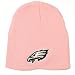 Philadelphia Eagles Uncuffed Embroidered Logo Winter Knit Beanie Hat - Pink