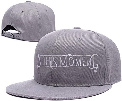 HAIHONG In This Moment Band Logo Adjustable Snapback Embroidery Hats Caps - Grey
