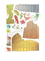 Ambiance Live Vinilo Decorativo Italy and Rome coliseum Multicolor