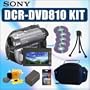 Sony DCR-DVD810 8GB Internal Memory DVD Handycam Camcorder + Accessory Kit