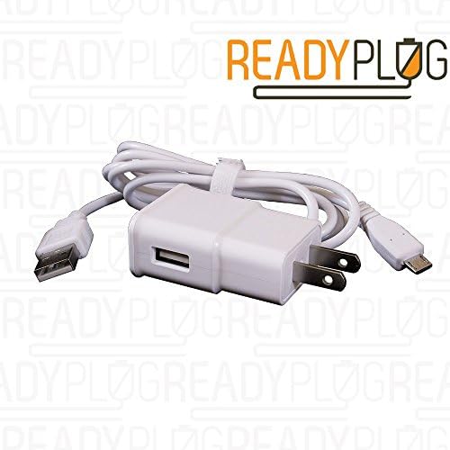 ReadyPlug® USB Charger for Sony MDR-1RBT Bluetooth Headphones - AC Wall Adapter and Charger Cable (White)