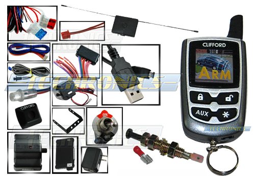Huge save onpython car remote starter Clifford Matrix 70.5X- RB 2-Way Color OLED LCD Pager Security System Car Alarm System