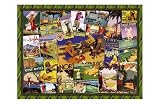 Vintage Golf by Eureka Lake. Art Print Poster 17 inches width by 11 inches height. Highest Quality Art Poster Print