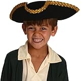 Kids Revolutionary War Deluxe Colonial Tricorn Hat