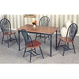 Dark Oak and Hunter Green Solid Wood Side Chairs By Coaster Furniture by Coaster