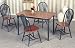 Kitchen & Housewares : Set of 4 Hunter Green Finish Windsor Dining Side Chairs
