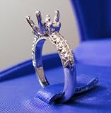 Custom Tacori 18kt White Gold .31tdw Size 5 Ring