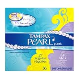 Best Price Tampax Pearl Plastic, Light Flow Multipax Tampons, Unscented, 36-count Boxes (Pack of 2)