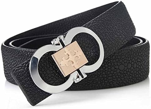 Top Quality Genuine Leather New Designer Buckle Belts (120cm(Fit 35"-36"), Black)