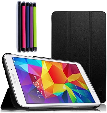 LOOPEE Samsung Galaxy Tab 4 7.0 Case - Ultra Slim Lightweight Smart-shell Stand Case for Samsung Galaxy Tab 4 7.0 Inch Tablet, BLACK (WILL NOT Fit Samsung Galaxy Tab 3 7.0)