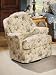 Carolines Cottage Country Floral Blue Swivel Chair