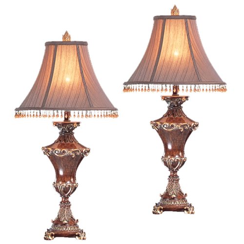 Tuscany Beaded Shade Table Lamps (Set of 2)