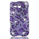 Talon 15604 Full Diamond Bling Phone Shell for HTC Freestyle (Leopard-Purpl ....
