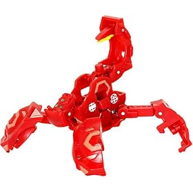 Bakugan New Vestroia Bakuneon LOOSE Single Figure Special Attack TRAP Pyrus (Red) Metalfencer