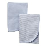 Gerber BLUE 2PK THERMAL BLANKET BOY - O/S