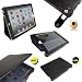 iGadgitz ‘Portfolio’ Black Genuine Leather Case Cover for Apple iPad 2 & NEW iPad 3 (3rd Generation). With Unique Lens Protection System and Smart Cover Sleep Function + Screen Protector