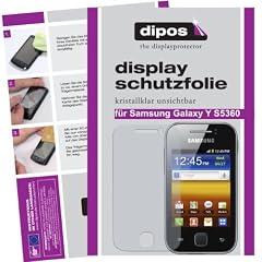 2x DIPOS Crystalclear Displayschutzfolie f�r Samsung Galaxy Y S5360 MADE IN GERMANY